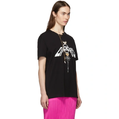 Shop Givenchy Black G Chain Moon T-shirt In 001 Black