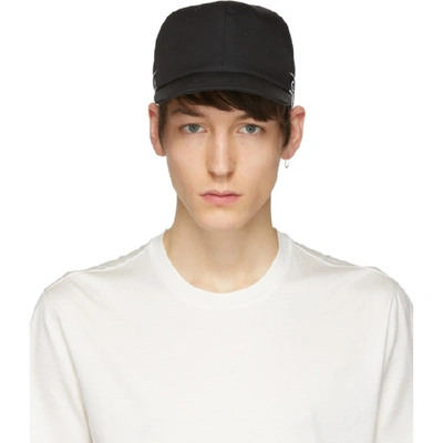 Shop Givenchy Black 4g Webbing Curved Peak Cap