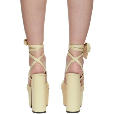 Shop Saint Laurent Off-white Paige Sandals