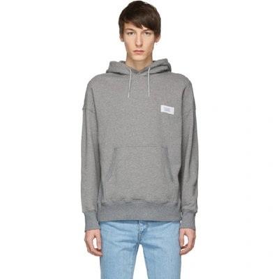 Shop Givenchy Grey Atelier Patch Hoodie In 055 Grey
