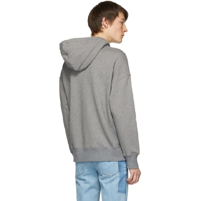 Shop Givenchy Grey Atelier Patch Hoodie In 055 Grey