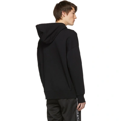 Shop Givenchy Black Atelier Patch Hoodie In 001 Black