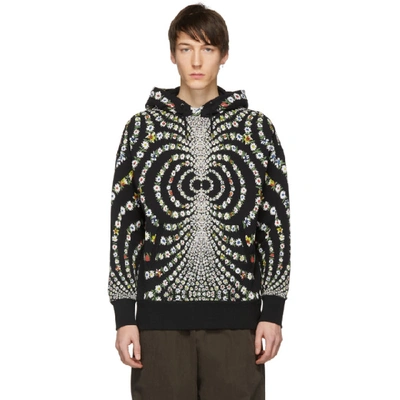 Shop Givenchy Black Mirrored Daisy Hoodie In 001 Black