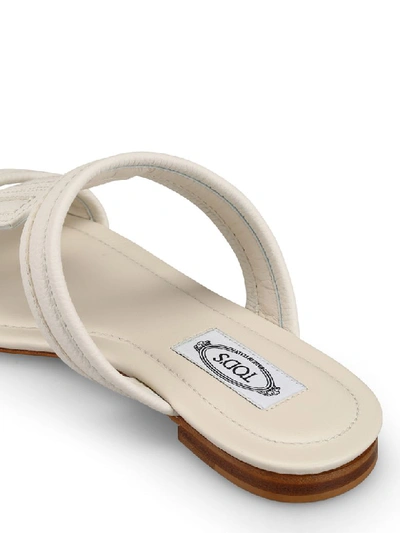 Shop Tod's Sandals In Beige