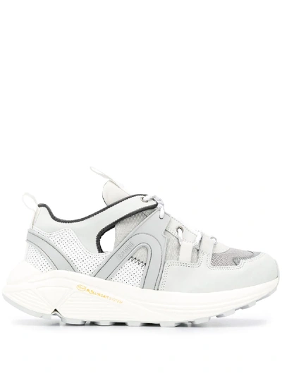 Shop Ganni Wedge Sneakers - White