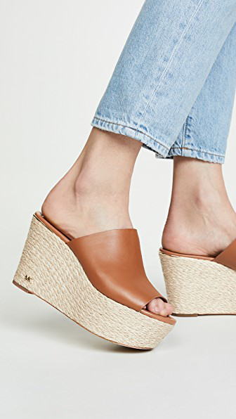 michael kors cunningham leather sandal