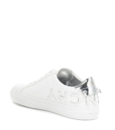 Shop Givenchy Urban Street Leather Sneakers In White