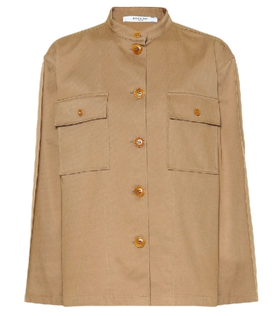 Shop Givenchy Cotton Twill Shirt In Beige