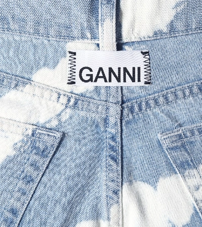 Shop Ganni High-rise Wide-leg Jeans In Blue