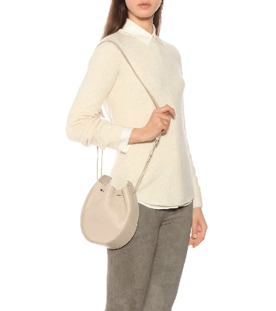 The Row Drawstring Pouch Shoulder Bag In Beige ModeSens