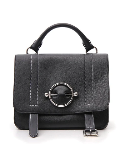 Shop Jw Anderson Disc Satchel Bag In Black