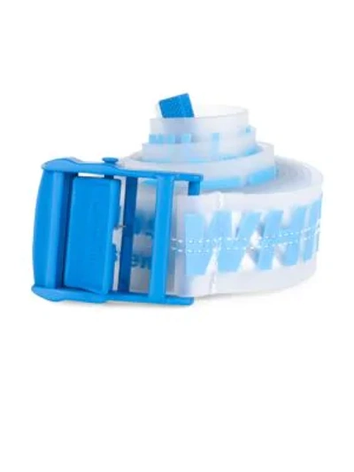 Shop Off-white Rubber Industrial Logo Belt In Fuchsia