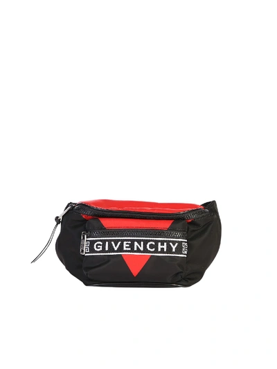 Shop Givenchy Branded Belt Bag In Red