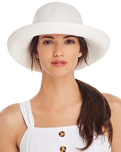 Shop August Hat Company Braided-trim Sun Hat In White