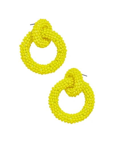 Shop Baublebar Mini Emma Earrings In Yellow