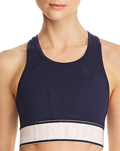 Shop Lndr Marvel Racerback Sports Bra In Navy