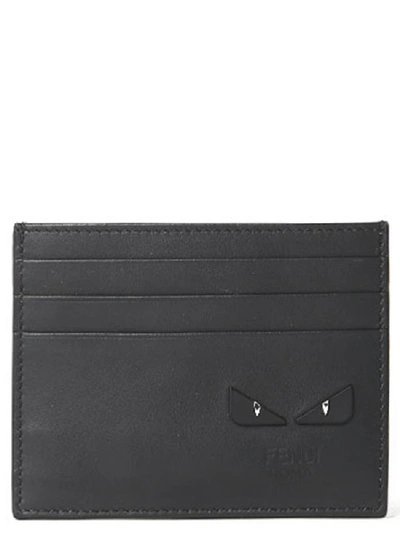 Shop Fendi Bag Bugs Cardholder In Black