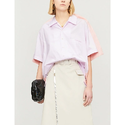 Shop Y/project Bowling Cotton Shirt In Light Pink