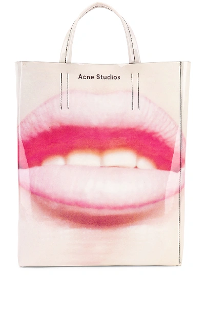 Shop Acne Studios Baker Graphic Bag In Pink
