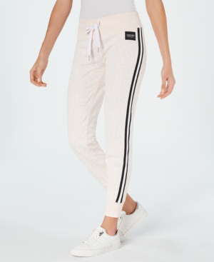 calvin klein jeans joggers with logo stripe