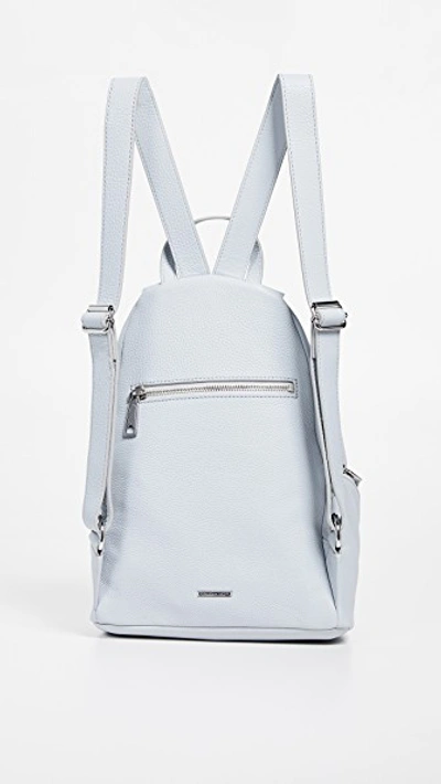 Shop Rebecca Minkoff Julian Backpack In Ice Grey