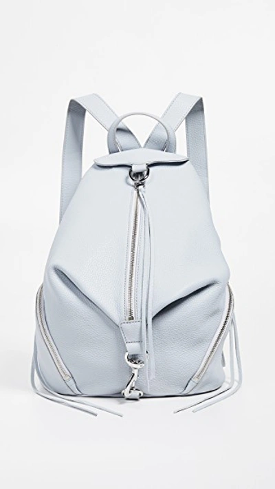 Shop Rebecca Minkoff Julian Backpack In Ice Grey