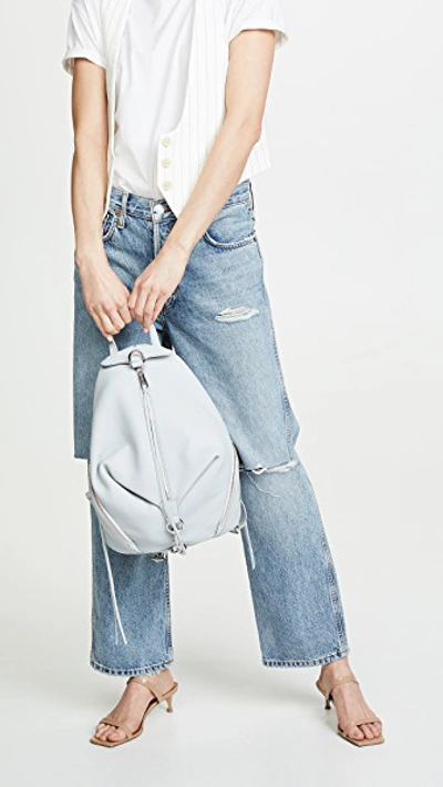 Shop Rebecca Minkoff Julian Backpack In Ice Grey