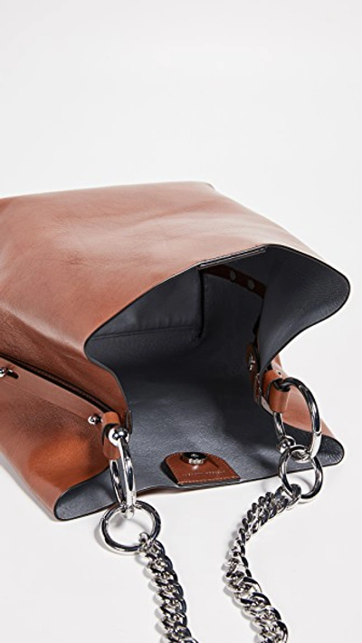 Shop Rebecca Minkoff Kate Medium Convertible Bucket Bag In Acorn