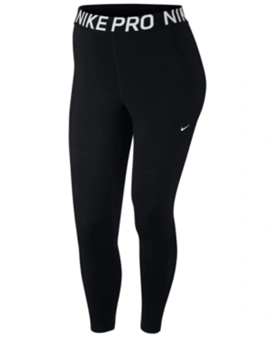 Shop Nike Plus Size Pro Leggings In Black