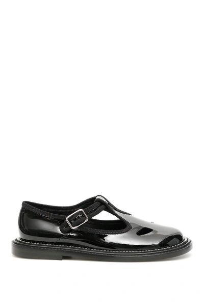 Shop Burberry Alannis T-bar Shoes In Black|nero