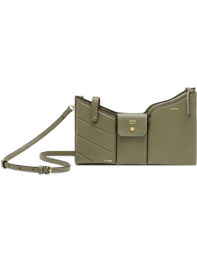 Shop Fendi Pockets Mini Bag - Green