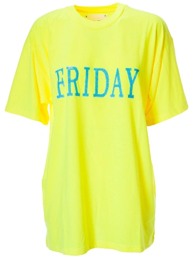 Shop Alberta Ferretti Friday T-shirt In Yellow