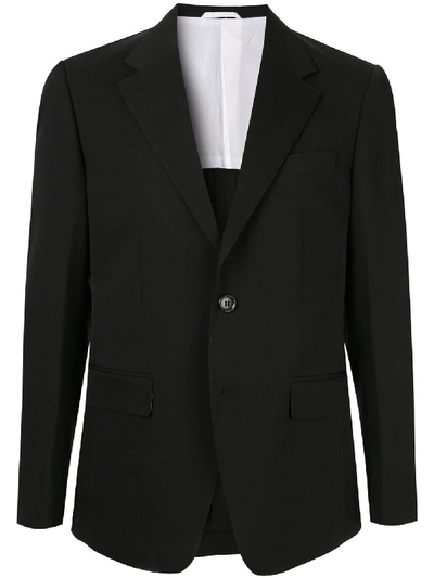 Shop Ck Calvin Klein Notched Lapel Blazer Jacket In Black