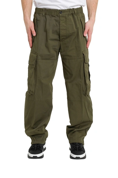 Shop Dsquared2 Wide-leg Cargo Trousers In Verde
