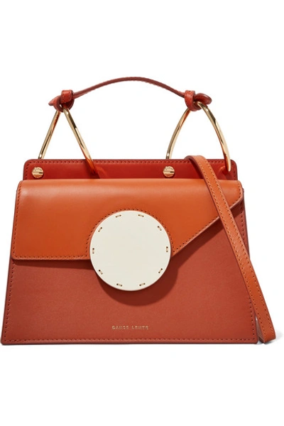 Shop Danse Lente Phoebe Bis Color-block Leather Shoulder Bag In Orange