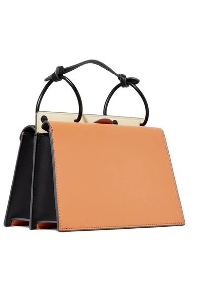 Shop Danse Lente Phoebe Bis Color-block Leather Shoulder Bag In Tan