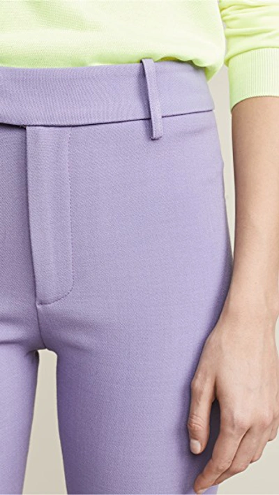 Shop Smythe Boot Cut Pants In Lavender