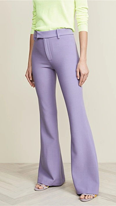 Shop Smythe Boot Cut Pants In Lavender