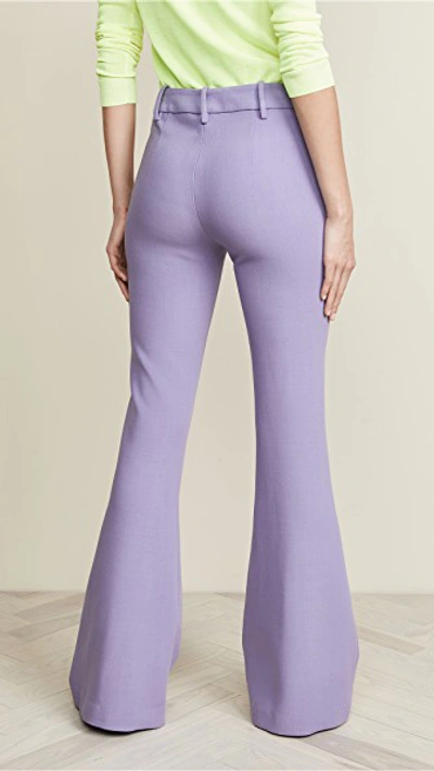 Shop Smythe Boot Cut Pants In Lavender