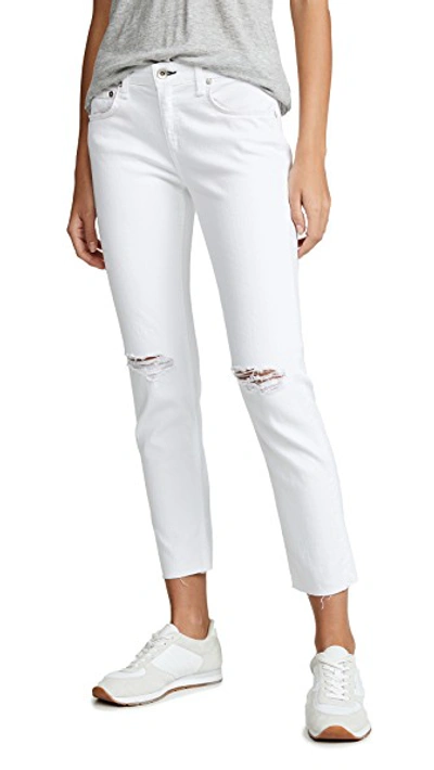 Shop Rag & Bone Ankle Dre Jeans In White