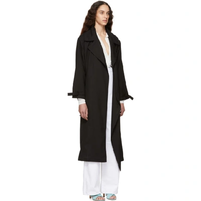 Shop Jacquemus Black Le Manteau Stefano Coat