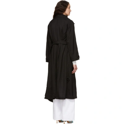 Shop Jacquemus Black Le Manteau Stefano Coat