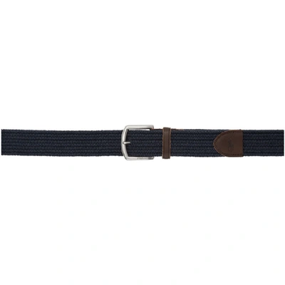 Shop Polo Ralph Lauren Navy Braided Belt