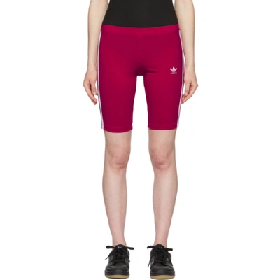 Shop Adidas Originals Pink Adicolor Cycling Shorts In Pride Pink