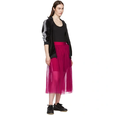 Shop Adidas Originals Pink Tulle Adicolor Sleek Skirt