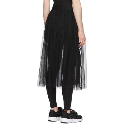 Shop Adidas Originals Black Tulle Adicolor Sleek Skirt