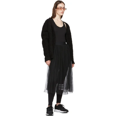 Shop Adidas Originals Black Tulle Adicolor Sleek Skirt