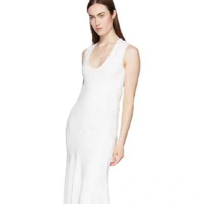 Shop Haider Ackermann White Sleeveless Dress In Ivory