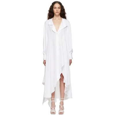 Shop Jacquemus Off-white La Robe Rosaria Dress In Off White