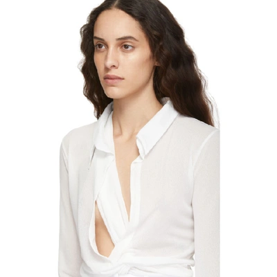 Shop Jacquemus White La Chemise Bellagio Shirt